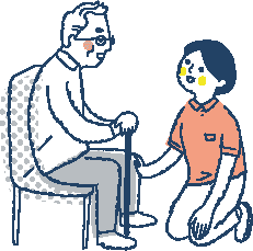 体験マッサージのイラスト
