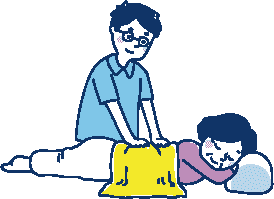 マッサージ開始のイラスト