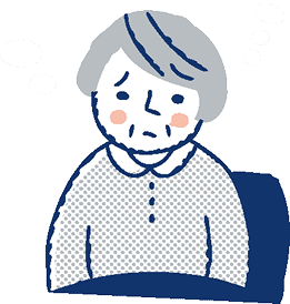 困っているイラスト